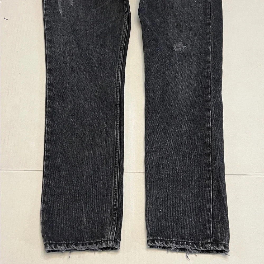 REFORMATION JULIA HIGH RISE CIGARETTE JEANS BLACK SIZE 28